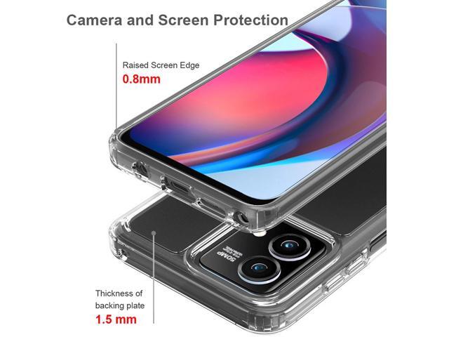 Black Hard Case Stand and Belt Clip Holster for Motorola Moto G Power 5G (2023)
