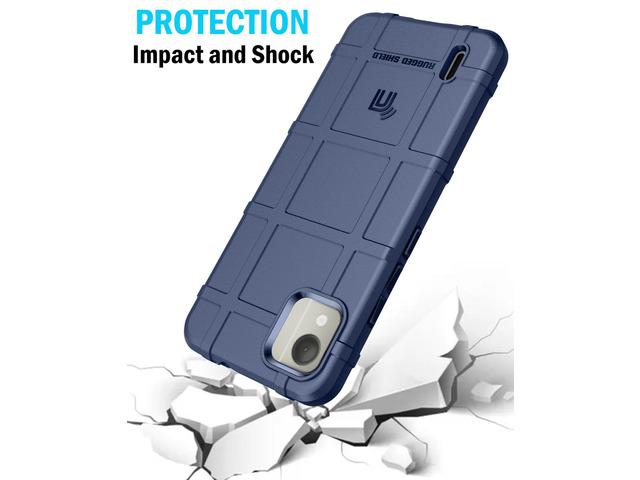 Special Ops Tactical Rugged Shield Case for Nokia C110 Phone - Navy Blue