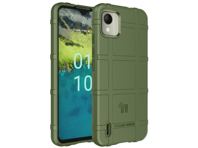 Special Ops Rugged Case and Belt Clip Holster for Nokia C110 Phone - Olive Green