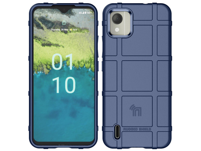 Special Ops Tactical Rugged Shield Case for Nokia C110 Phone - Navy Blue