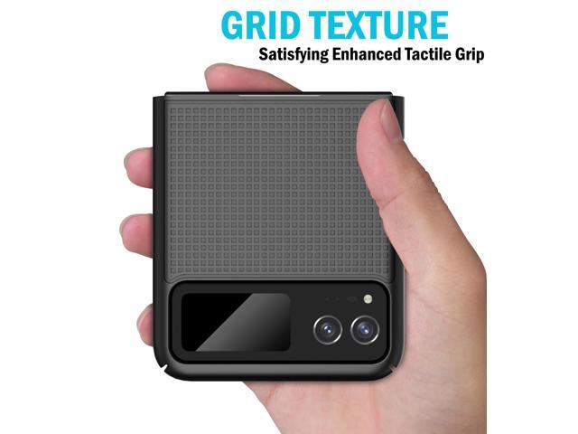 Black Grid Textured Hard Case Slim Cover for Motorola RAZR 2023 (aka RAZR 40)
