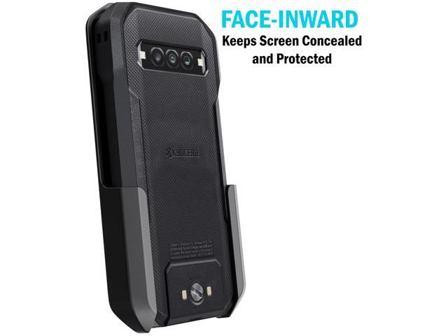 Black Anchor Lock Belt Clip Holster Case for Kyocera DuraForce Pro 3