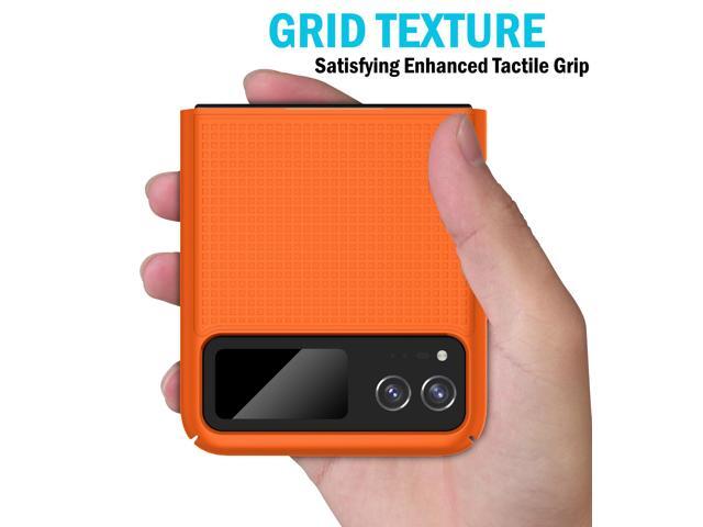 Bright Orange Hard Protector Case Slim Cover for Motorola RAZR 2023 (RAZR 40)