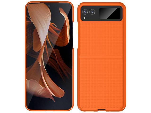 Bright Orange Hard Protector Case Slim Cover for Motorola RAZR 2023 (RAZR 40)