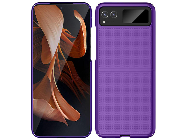 Purple Textured Hard Case Slim Phone Cover for Motorola RAZR 2023 (aka RAZR 40)
