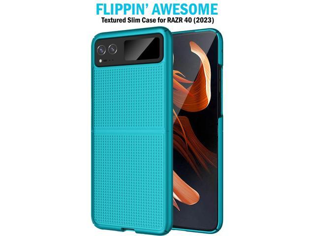 Aqua Teal Mint Hard Case and Belt Clip for Motorola RAZR 2023 (aka RAZR 40)
