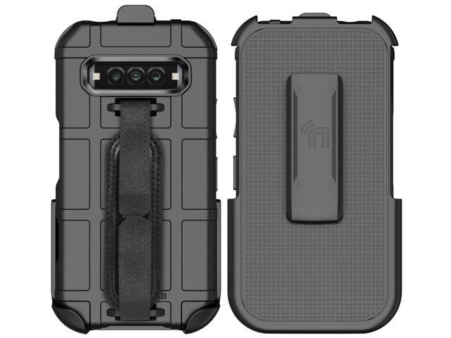 Rugged Case + Hand Strap + Belt Clip for Kyocera DuraForce Pro 3 - Matte Black