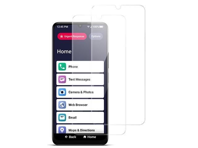 2X Tempered Glass Screen Protector Crack Saver for Jitterbug Smart 4 / TCL 40XL