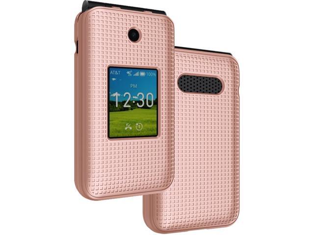 Rose Gold Pink Hard Case Slim Phone Cover for AT & T Cingular Flex 2 (Debut Flex)