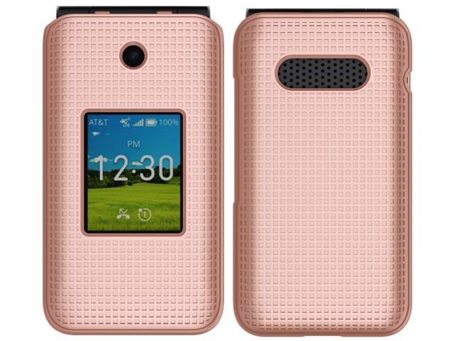 Rose Gold Pink Hard Case Slim Phone Cover for AT & T Cingular Flex 2 (Debut Flex)