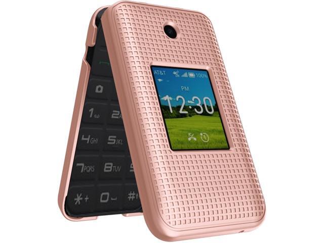 Rose Gold Pink Hard Case Slim Phone Cover for AT & T Cingular Flex 2 (Debut Flex)