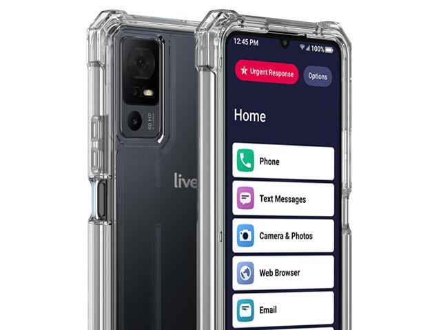 Clear Hybrid Case Cover (Anti-Shock) for Lively Jitterbug Smart 4 / TCL 40XL