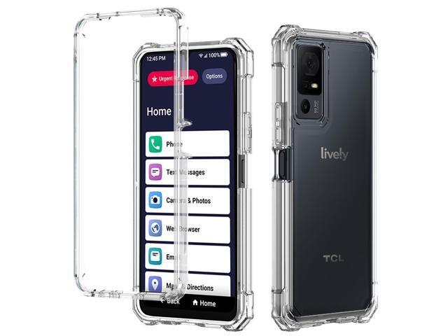 Clear Hybrid Case Cover (Anti-Shock) for Lively Jitterbug Smart 4 / TCL 40XL