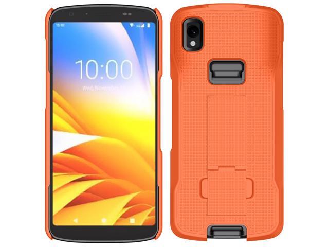 Orange Kickstand Case + Hand Strap for Zebra TC22 TC27 Mobile Computer Scanner