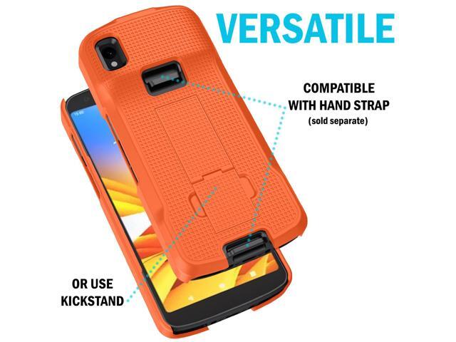 Bright Orange Slim Hard Shell Case Cover Stand for Zebra TC22 TC27 Scanner