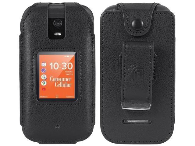 Black Hard Case Cover with Stand and Belt Clip Holster for CAT S62 PRO Phone