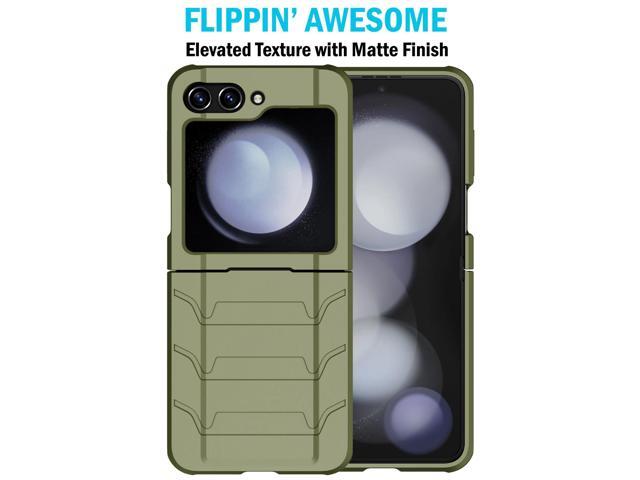 Case for Samsung Galaxy Z Flip 5, Special Ops Tactical Cover - Olive OD Green