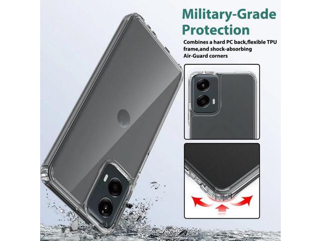 AquaFlex Anti-Shock Clear Case Slim Cover for Moto G Play 2024
