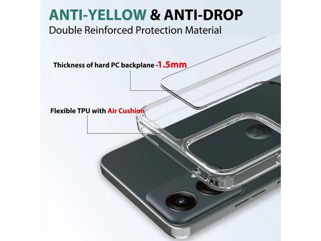 AquaFlex Anti-Shock Clear Case Slim Cover for Moto G Power 5G 2024