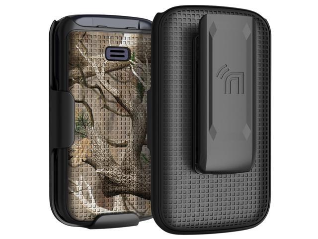 Real Woods Camo Tree Case and Belt Clip for Alcatel Go Flip 4, TCL FLIP Pro