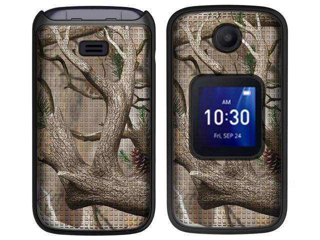 Real Woods Camo Tree Case and Belt Clip for Alcatel Go Flip 4, TCL FLIP Pro