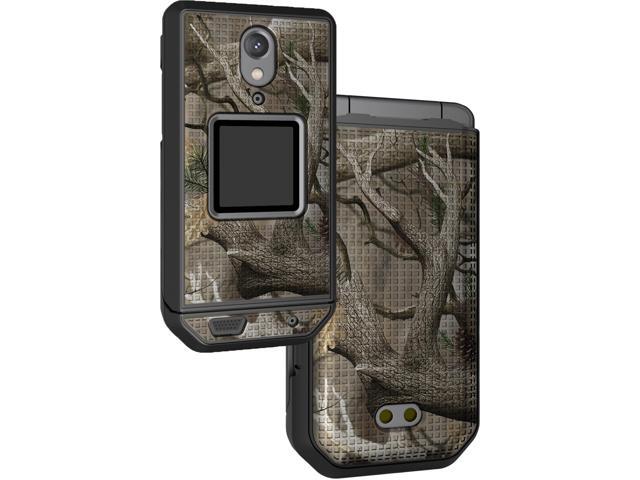 Outdoor Camouflage Real Woods Camo Tree Case Hard Cover for CAT S22 Flip Phone