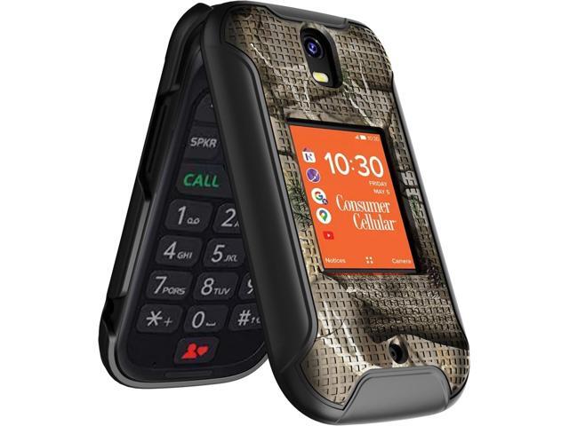 Outdoor Camouflage Hard Case Camo Cover for Consumer Cellular Iris Flip Phone