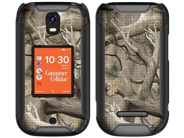 Outdoor Camouflage Hard Case Camo Cover for Consumer Cellular Iris Flip Phone
