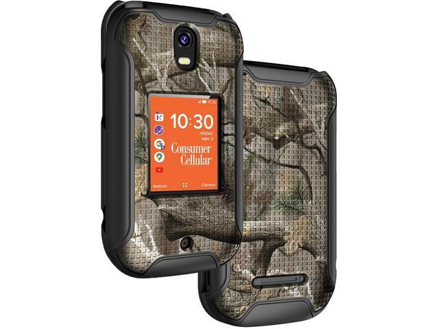 Outdoor Camouflage Hard Case Camo Cover for Consumer Cellular Iris Flip Phone