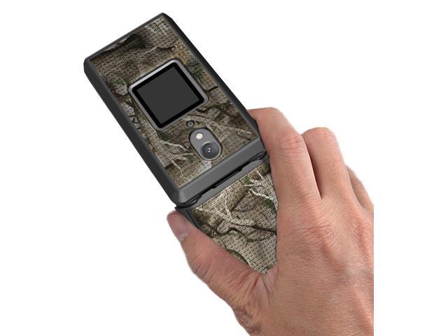 Outdoor Camouflage Real Woods Camo Tree Case Hard Cover for CAT S22 Flip Phone
