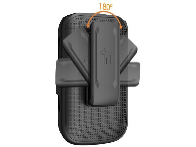 Belt Clip Holster Case for TCL Flip 3 (T435) / TCL Flip 4 5G (T440) - Black