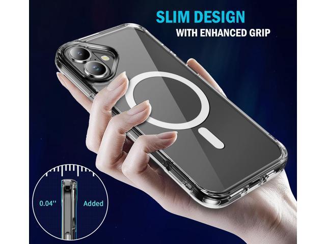 Clear Acrylic TPU Case for iPhone 16 - Compatible with MagSafe