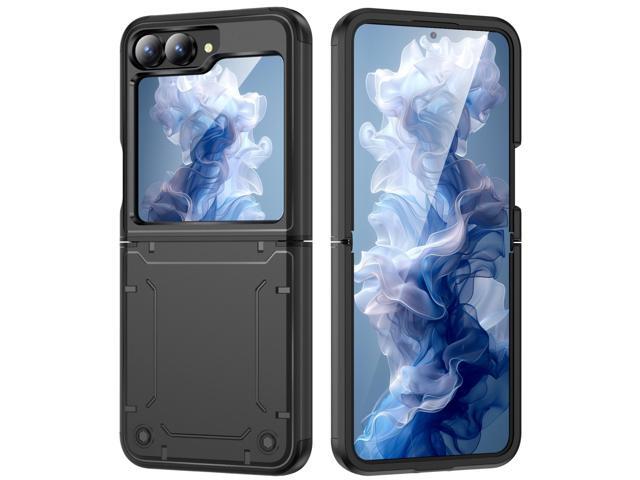 Case for Galaxy Z Flip 7 FE & Z Flip 6 Phone w/ Hinge Protection - Matte Black
