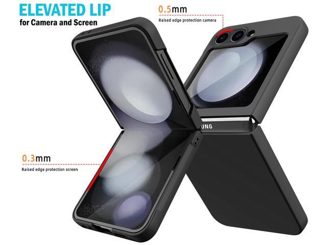 Slim Hard Case for Samsung Galaxy Z Flip 7 FE & Z Flip 6 Phone - Graphite Black