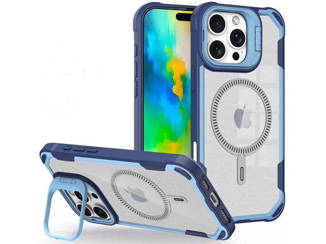 Camera Stand Case for iPhone 16 Pro Max - Compatible with MagSafe - Light Blue