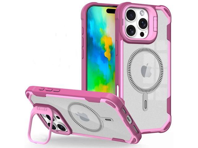 Camera Stand Case for iPhone 16 Pro Max - Compatible with MagSafe - Soft Pink