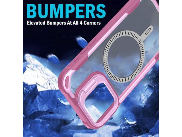 Camera Stand Case for iPhone 16 Pro Max - Compatible with MagSafe - Soft Pink