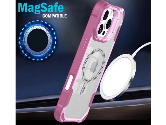 Camera Stand Case for iPhone 16 Pro Max - Compatible with MagSafe - Soft Pink