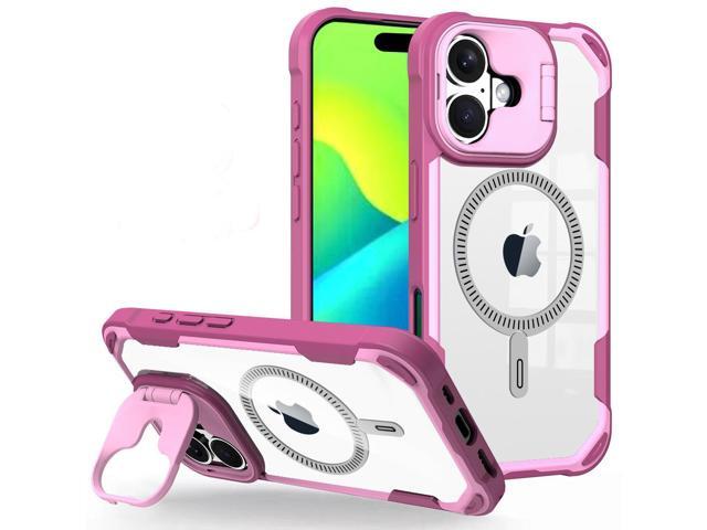 Camera Stand Case for iPhone 16 - Compatible with MagSafe - Soft Pink