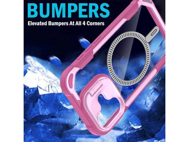 Camera Stand Case for iPhone 16 - Compatible with MagSafe - Soft Pink