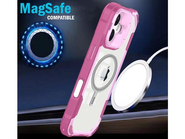 Camera Stand Case for iPhone 16 - Compatible with MagSafe - Soft Pink