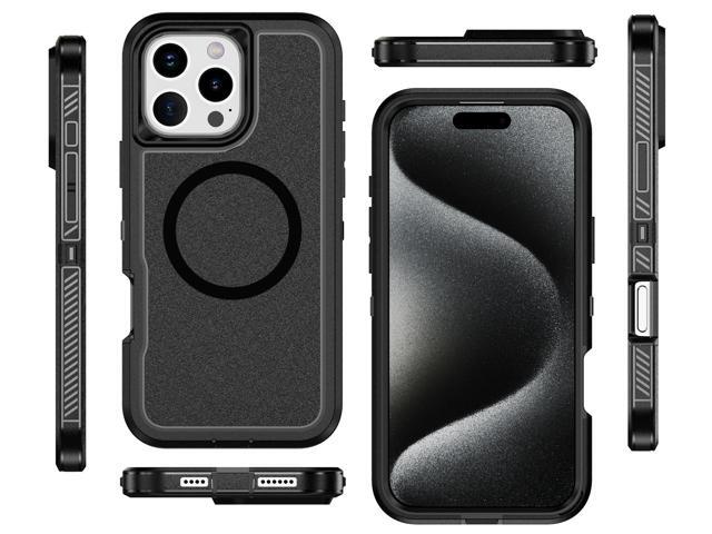Tough Dual Layer Case for iPhone 16 Pro Max - Compatible with MagSafe - Black
