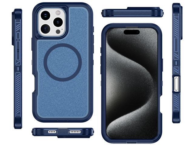 Tough Dual Layer Case for iPhone 16 Pro Max - Compatible with MagSafe - Blue