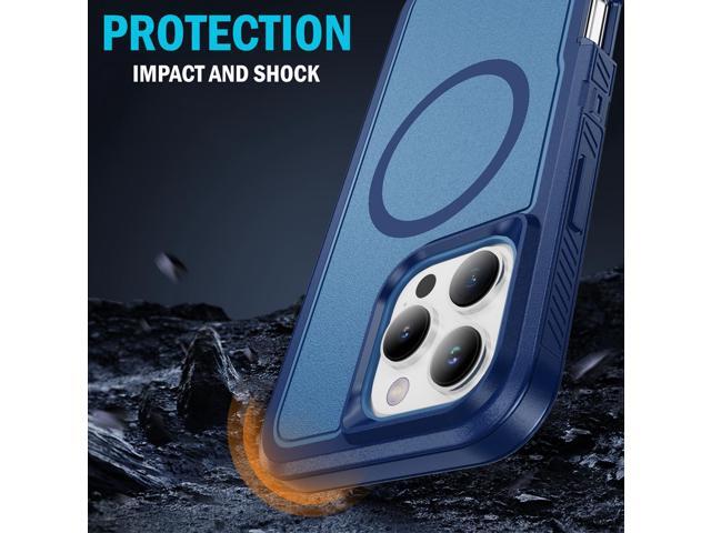 Tough Dual Layer Case for iPhone 16 Pro Max - Compatible with MagSafe - Blue