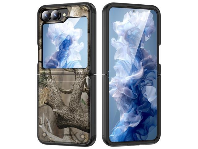 Case for Galaxy Z Flip 7 FE & Z Flip 6 Phone with Hinge Protection - Bush Camo