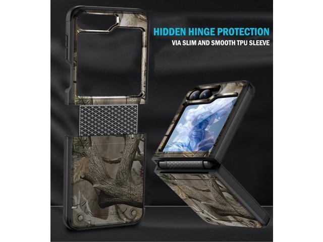 Rizz Case and Belt Clip Holster for Galaxy Z Flip 7 FE & Z Flip 6 - Bush Camo