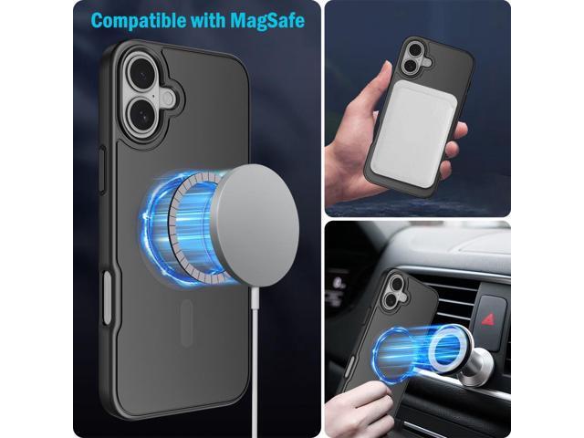 Case for iPhone 16 - Compatible with MagSafe - Matte Black