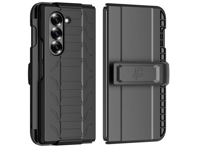 Case and Belt Clip Holster with S Pen Holder for Samsung Galaxy Z Fold 6 - Black