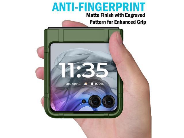 Textured Hard Case Slim Cover for Motorola RAZR 2024/2025 - Forest Green
