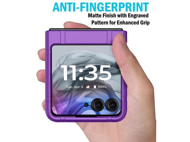 Textured Hard Case Slim Cover for Motorola RAZR 2024/2025 - Purple